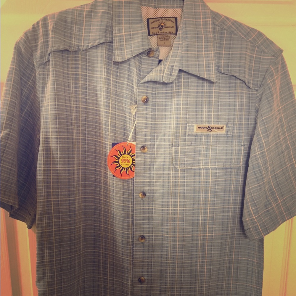 new hook & tackle fishing shirt95% sun protection